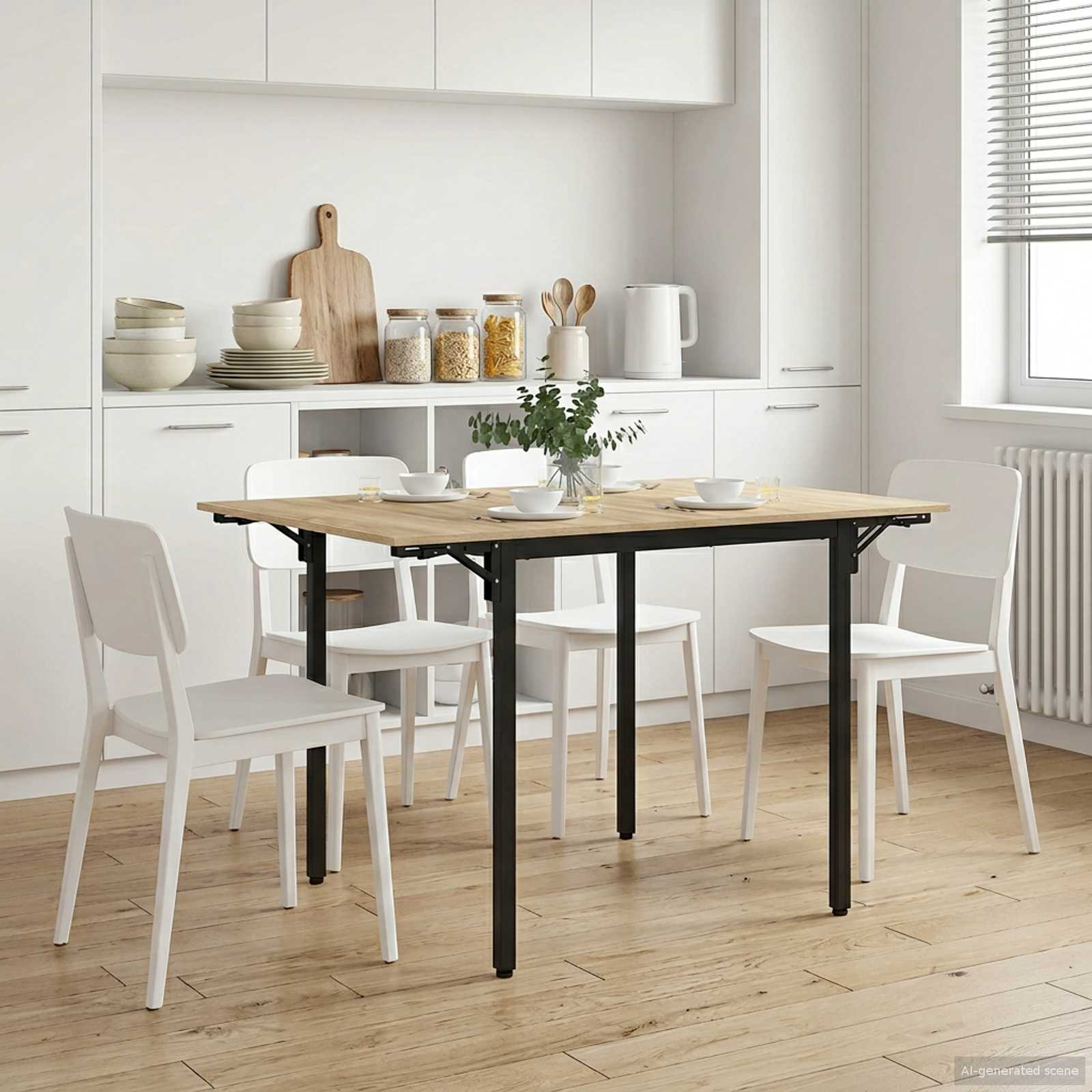 vidaXL Utbyggbart matbord 120 x 81,5 x 75 cm Konstruerat trä Sonoma-ek