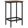 vidaXL Baaritool Suitsutatud tamm 40 x 32 x 64 cm Tehispuit