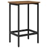 vidaXL Baaritool Vana puit 40 x 32 x 64 cm Tehispuit