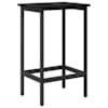 vidaXL Baaritool Must tamm 40 x 32 x 74 cm Tehispuit