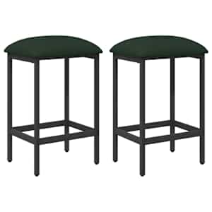 vidaXL Baaritool 2 tk Tumeroheline 40 x 32 x 64 cm Tehispuit