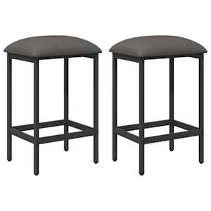 vidaXL Baaritool 2 tk Helehall 40 x 32 x 74 cm Tehispuit