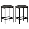 vidaXL Baaritool 2 tk Tumehall 40 x 32 x 74 cm Tehispuit