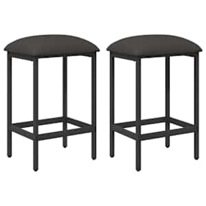 vidaXL Baaritool 2 tk Tumehall 40 x 32 x 74 cm Tehispuit