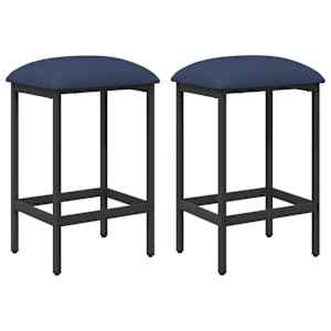vidaXL Baaritool 2 tk Sinine 40 x 32 x 74 cm Tehispuit