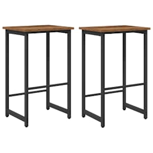 vidaXL Baaritool 2 tk Vana puit 40 x 32 x 74 cm Tehispuit