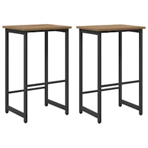 vidaXL Baaritool 2 tk Artisan tamm 40 x 32 x 74 cm Tehispuit