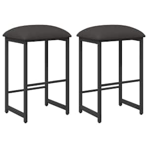 vidaXL Baaritool 2 tk Tumehall 40 x 32 x 74 cm Tehispuit
