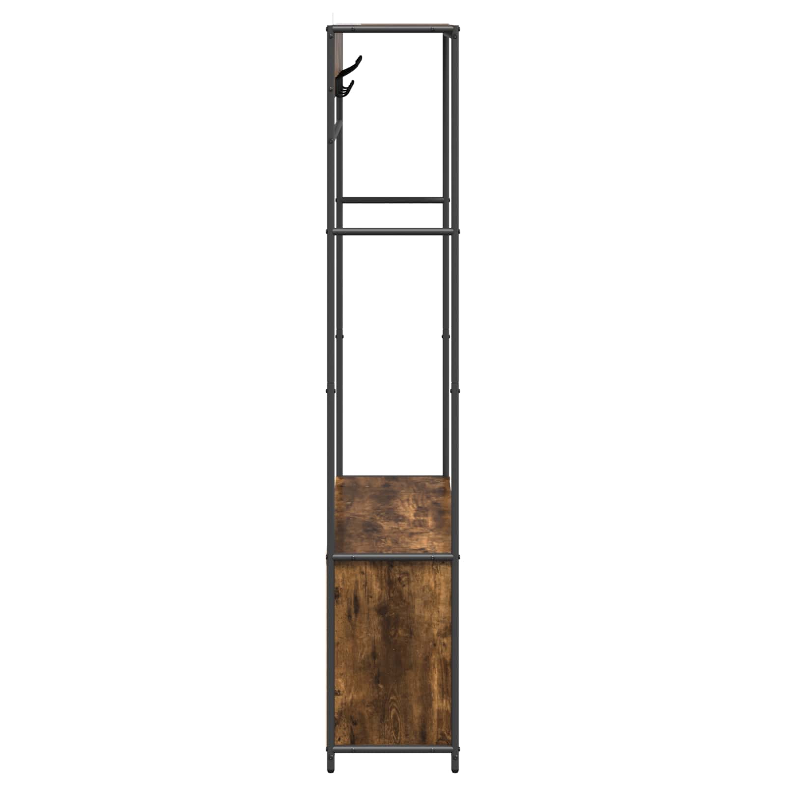 Kapstok met schoenenbank Gerookt eiken 100 x 32 x 180,5 cm image 4