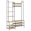 vidaXL Riidenagi koos kingahoidjaga Sonoma tamm 120,5 x 34 x 190 cm