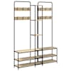 vidaXL Riidenagi koos kingahoidjaga Sonoma tamm 143 x 30 x 199,5 cm