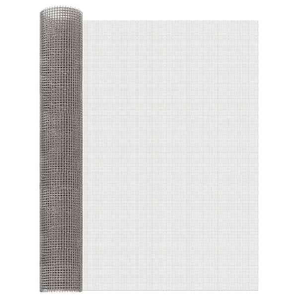 vidaXL V&otilde;rgusilm 80 x 1000 cm 3 Mesh Roostevaba teras 201 H&otilde;bedane