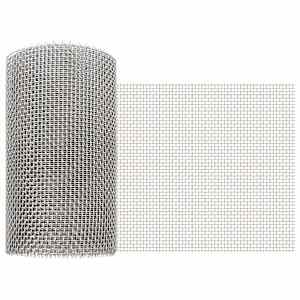 vidaXL V&otilde;rgusilm 20 x 500 cm 6 Mesh Roostevaba teras 201 H&otilde;bedane