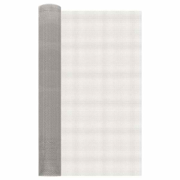 vidaXL V&otilde;rgusilm 80 x 500 cm 6 Mesh Roostevaba teras 201 H&otilde;bedane