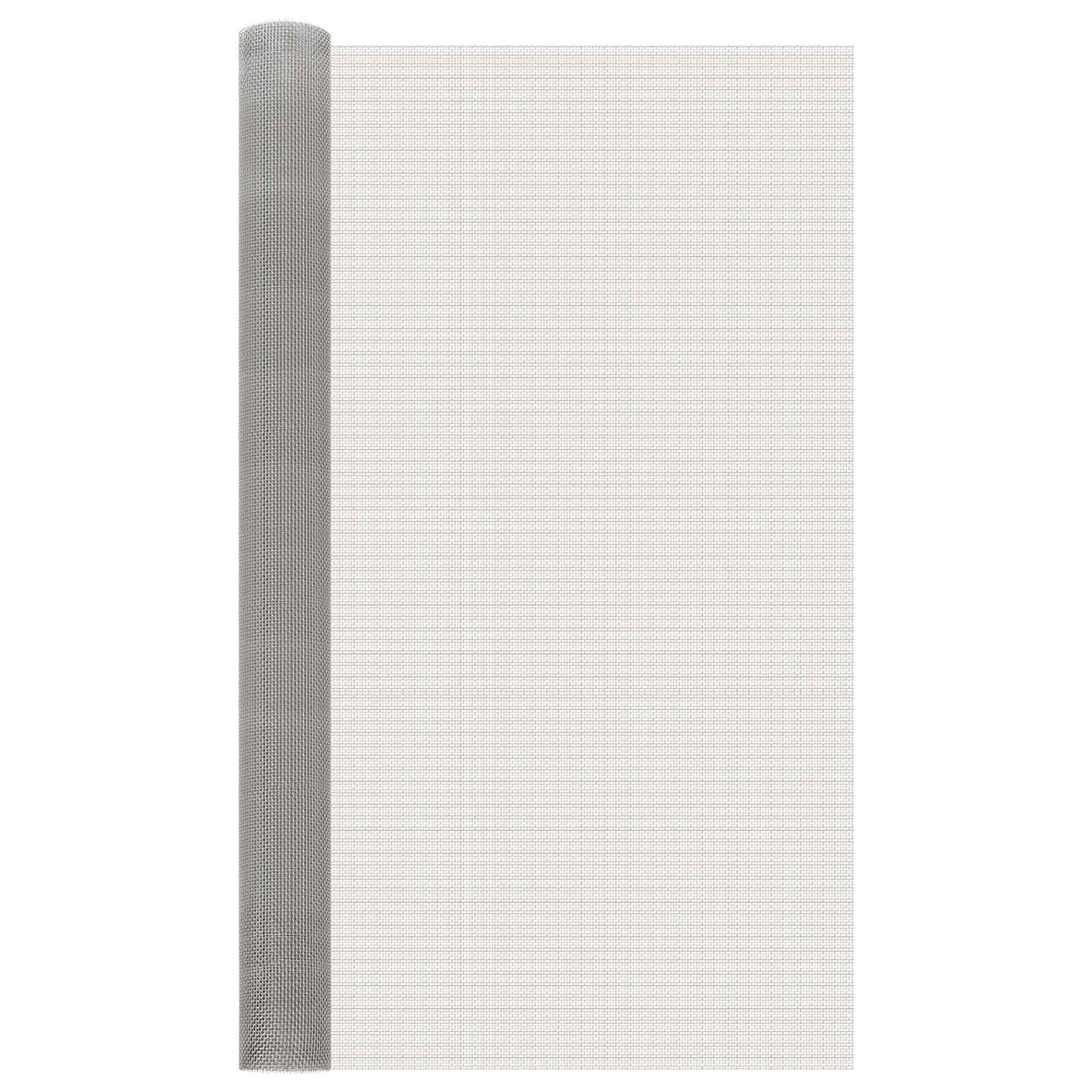 vidaXL Ecran din plasă 120 x 500 cm 6 Mesh Oțel Inoxidabil 201
