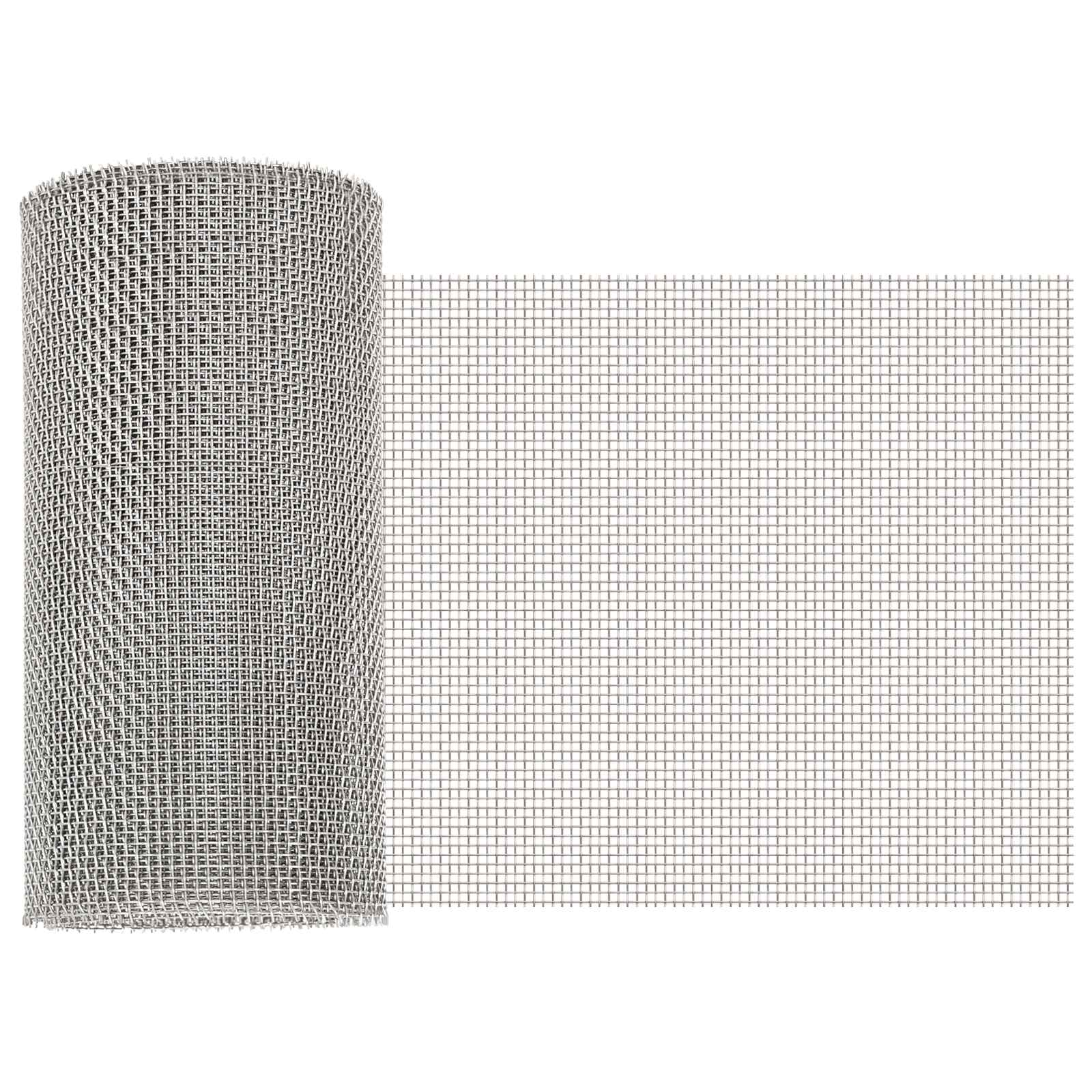 vidaXL Ecran din plasă 20 x 200 cm 8 Mesh Oțel Inoxidabil 201 Argintiu