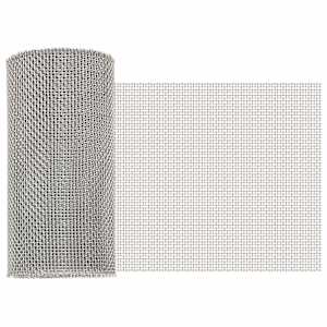 vidaXL V&otilde;rgusilm 20 x 500 cm 8 Mesh Roostevaba teras 201 H&otilde;bedane