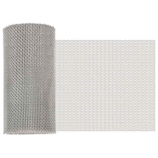 vidaXL V&otilde;rgusilm 20 x 500 cm 8 Mesh Roostevaba teras 201 H&otilde;bedane