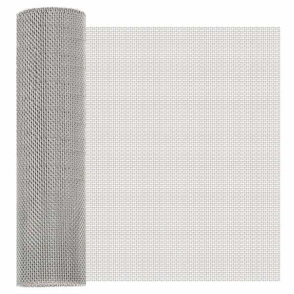 vidaXL V&otilde;rgusilm 40 x 1000 cm 8 Mesh Roostevaba teras 201 H&otilde;bedane
