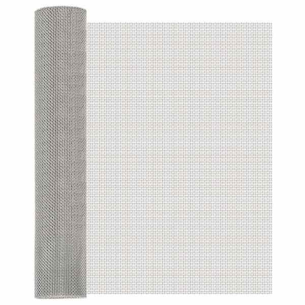 vidaXL V&otilde;rgusilm 60 x 500 cm 8 Mesh Roostevaba teras 201 H&otilde;bedane
