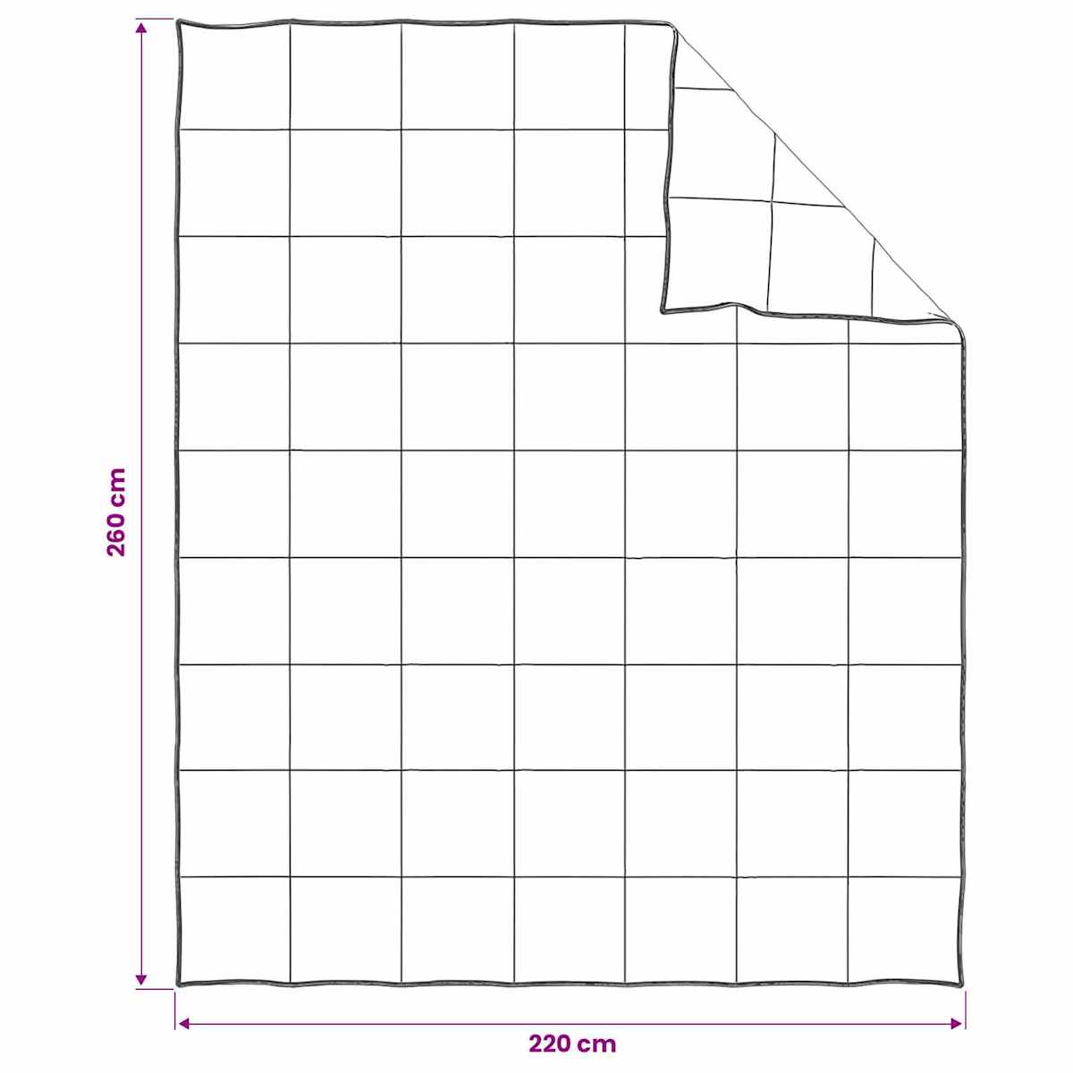 Helårs dyne Hvid Bambusfiber - Billede 8