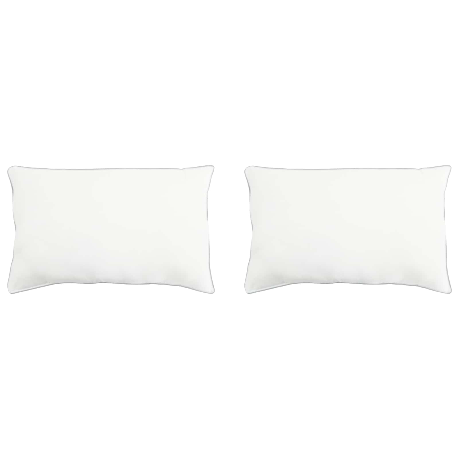 vidaXL Pernă 2 pcs Alb 40 x 60 cm Fibră de bambus