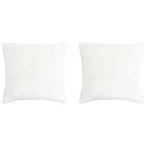 Vzglavnik 2 kos 60 x 60 cm Bambusova vlakna Bela
