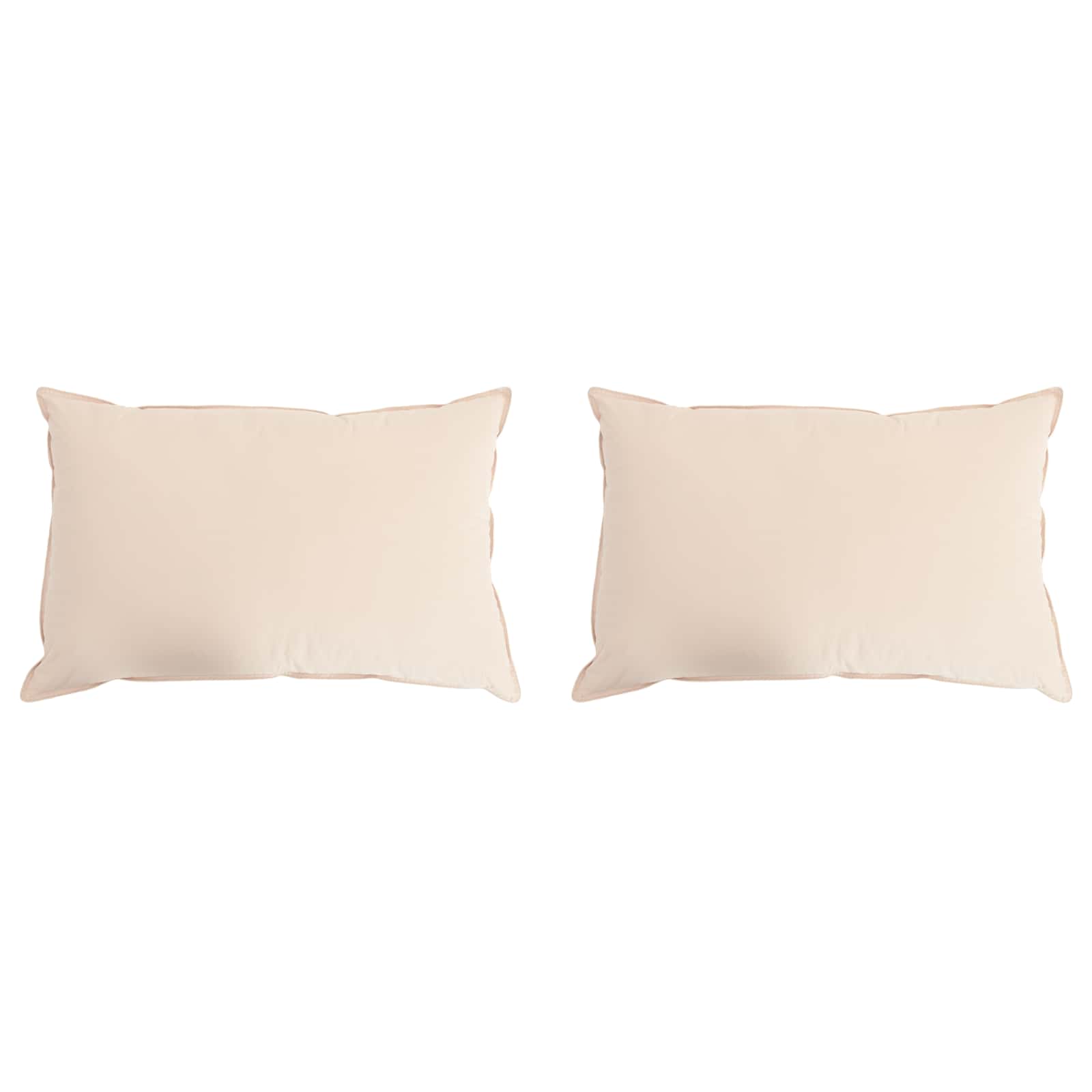 vidaXL Pernă 2 pcs Bej 40 x 80 cm Fibră Kapok