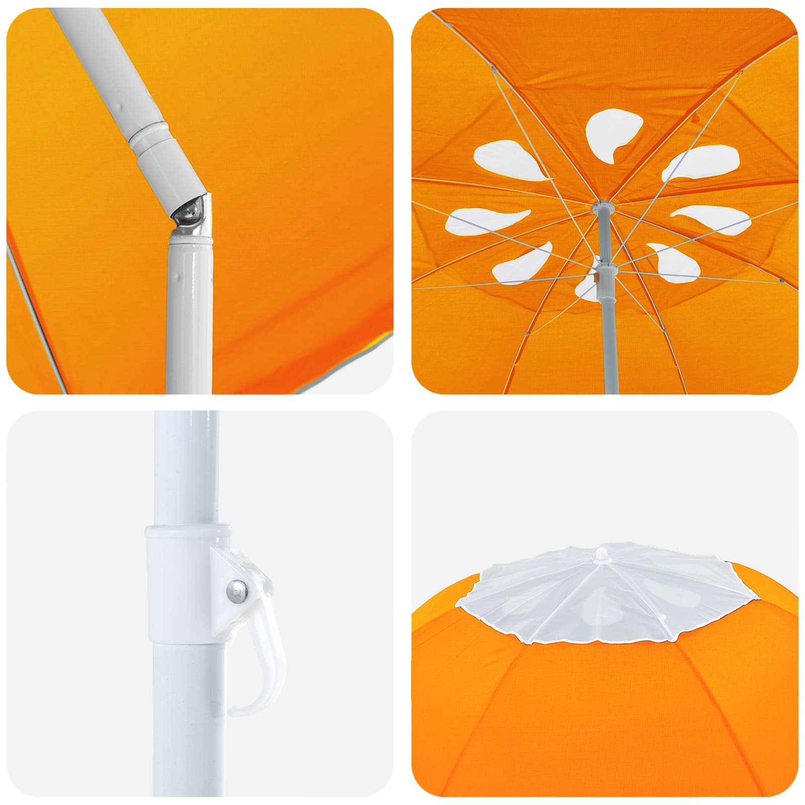 Tuinparasol 207 cm 170T polyester Oranje image 4