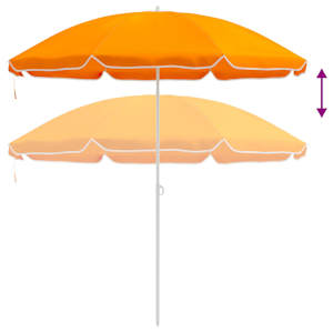 Zahradní slunečník 240 cm 170T polyester Oranžová - obrázek 5
