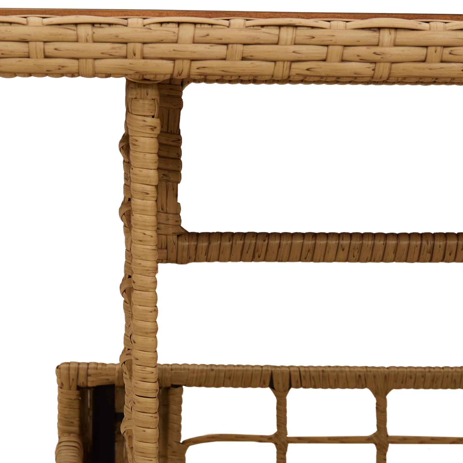 Aialaud Naturaalne 100 x 55 x 37 cm PE Rattan ja Klaas 7 Kõik vajalik sinu aeda ja koju! Aialaud Naturaalne 100 x 55 x 37 cm PE Rattan ja Klaas - Image 7