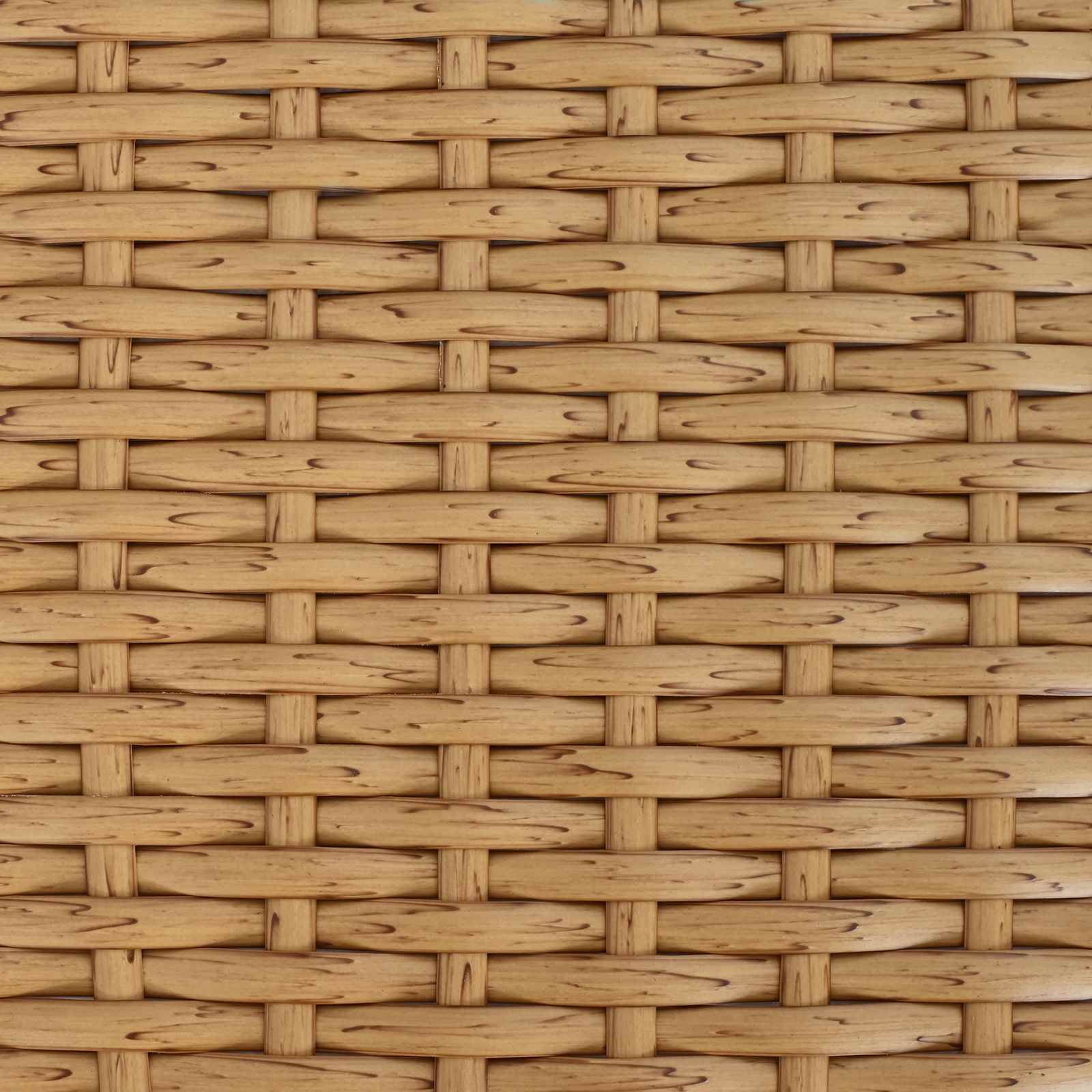 Vrtna miza Naravna 55 x 55 x 37 cm PE Ratan in Steklo - slika 6