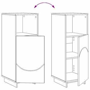 Sada koupelnových skříněk 3 ks Kouřový dub Technické dřevo - obrázek 10