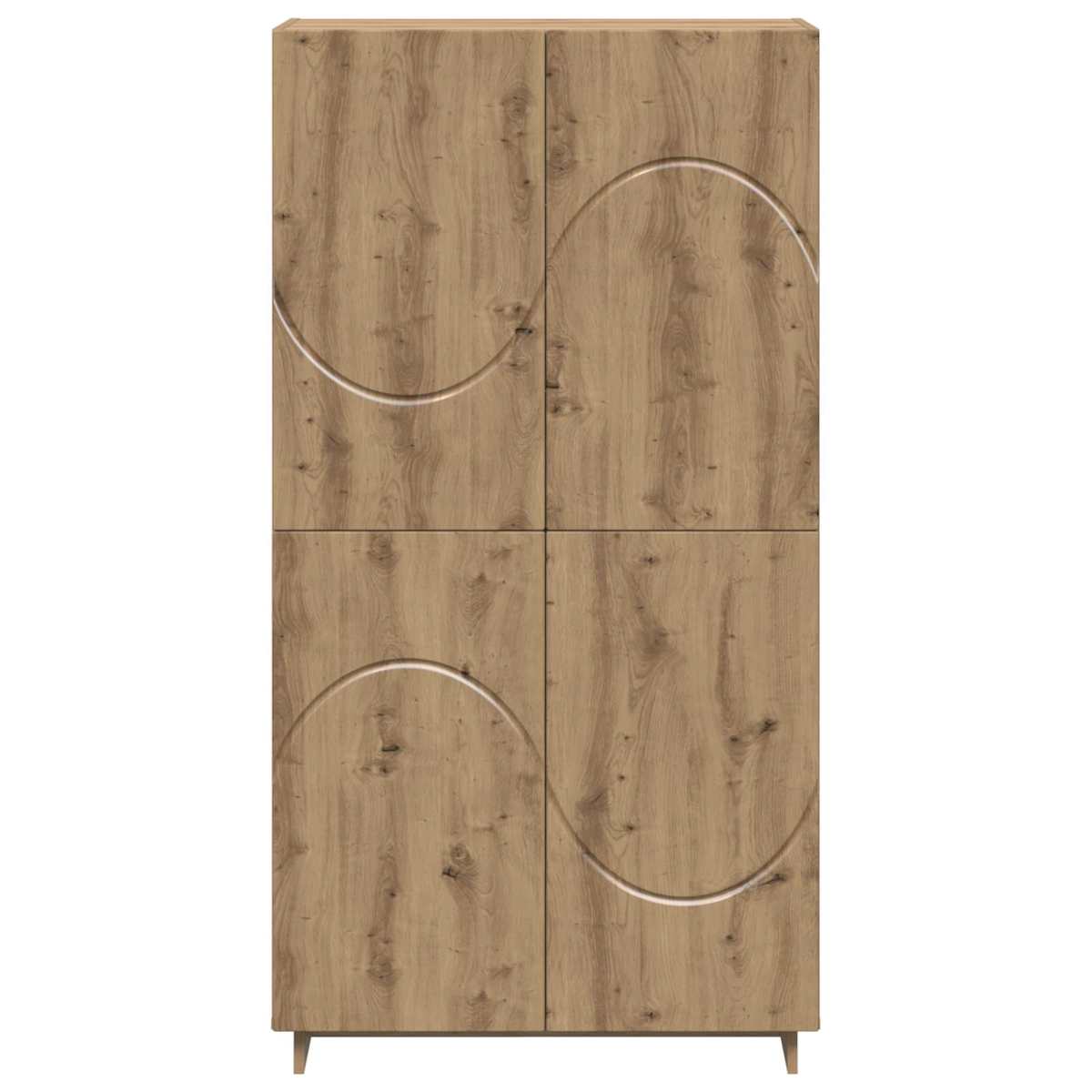 Highboard 79 x 41 x 151 cm Konstrueret træ - Billede 4