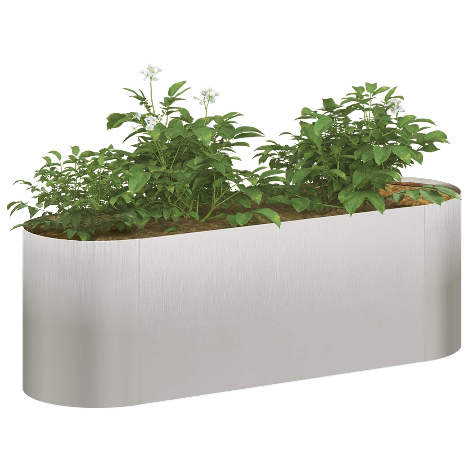 Verhoogd Tuinbed Roestvrij staal 120 x 40 x 40 cm image 2