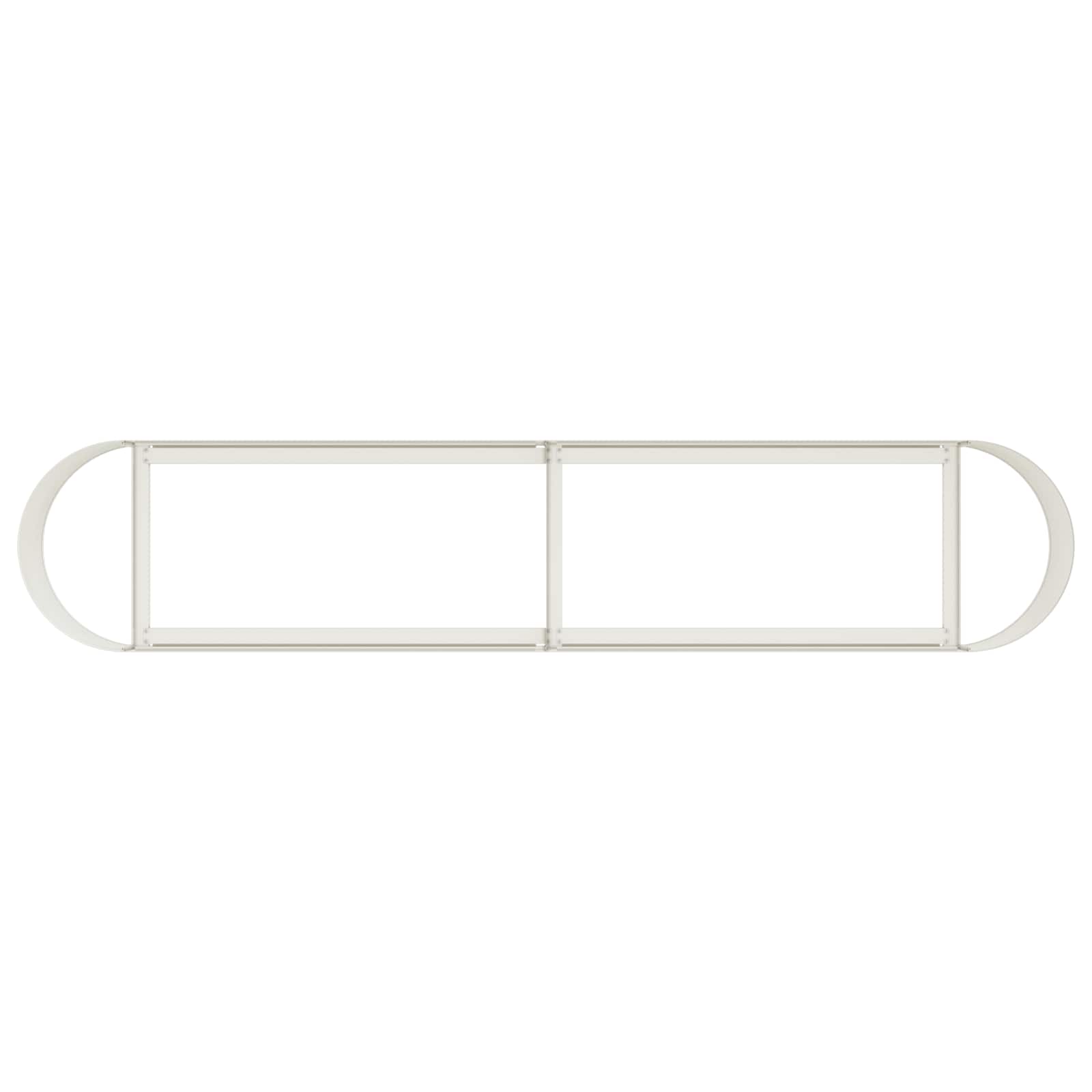 Verhoogd Tuinbed Wit 200 x 40 x 40 cm image 4