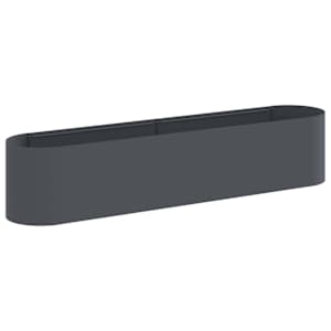 vidaXL T&otilde;stetud Aiapeenar Antratsiit 200 x 40 x 40 cm