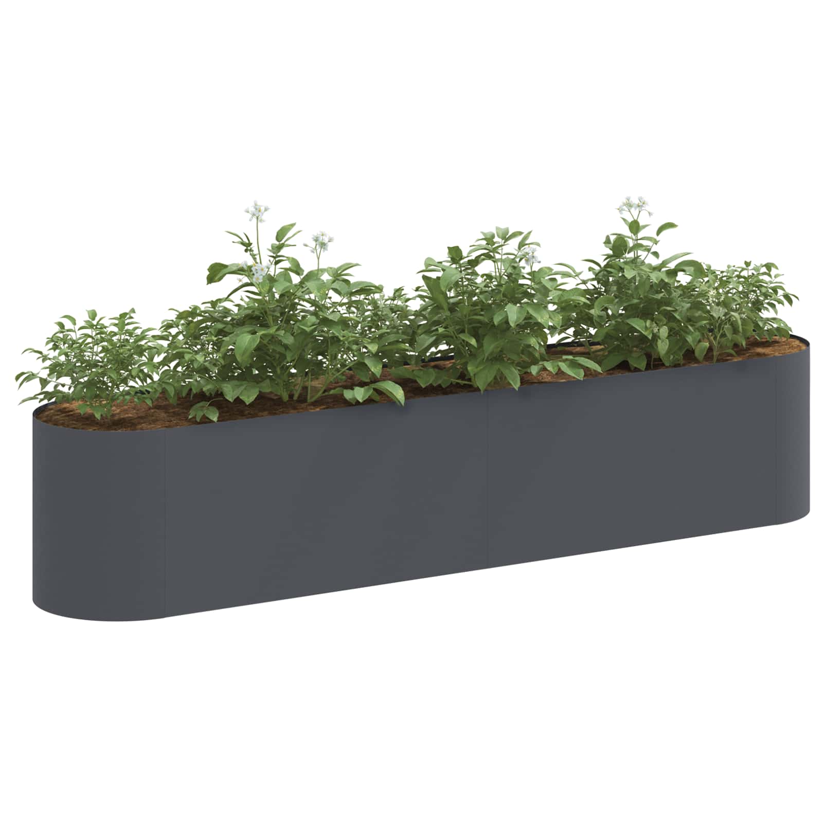 Verhoogd Tuinbed Antracietkleurig 200 x 40 x 40 cm image 2