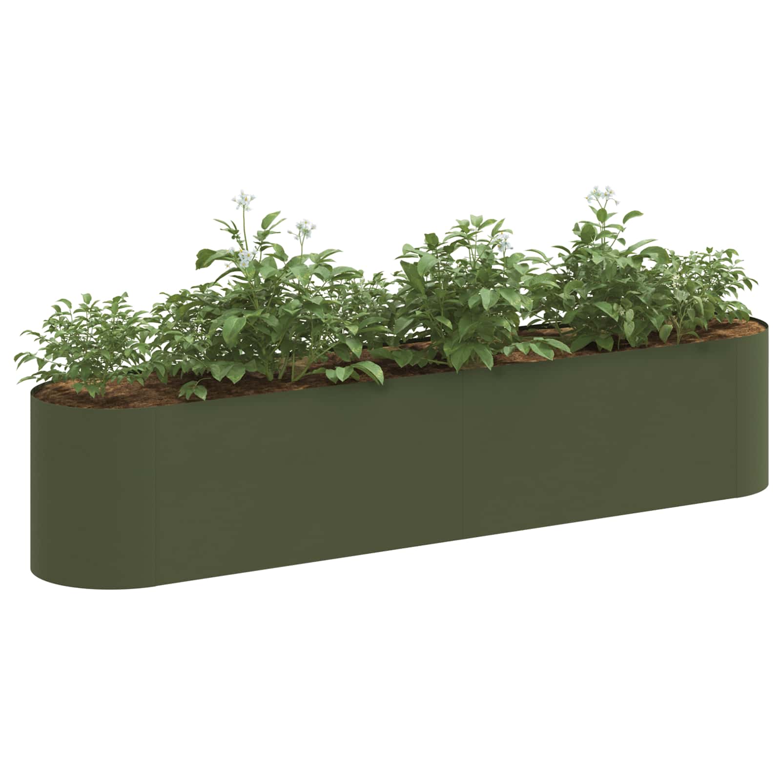 Verhoogd Tuinbed Olijfgroen 200 x 40 x 40 cm image 2