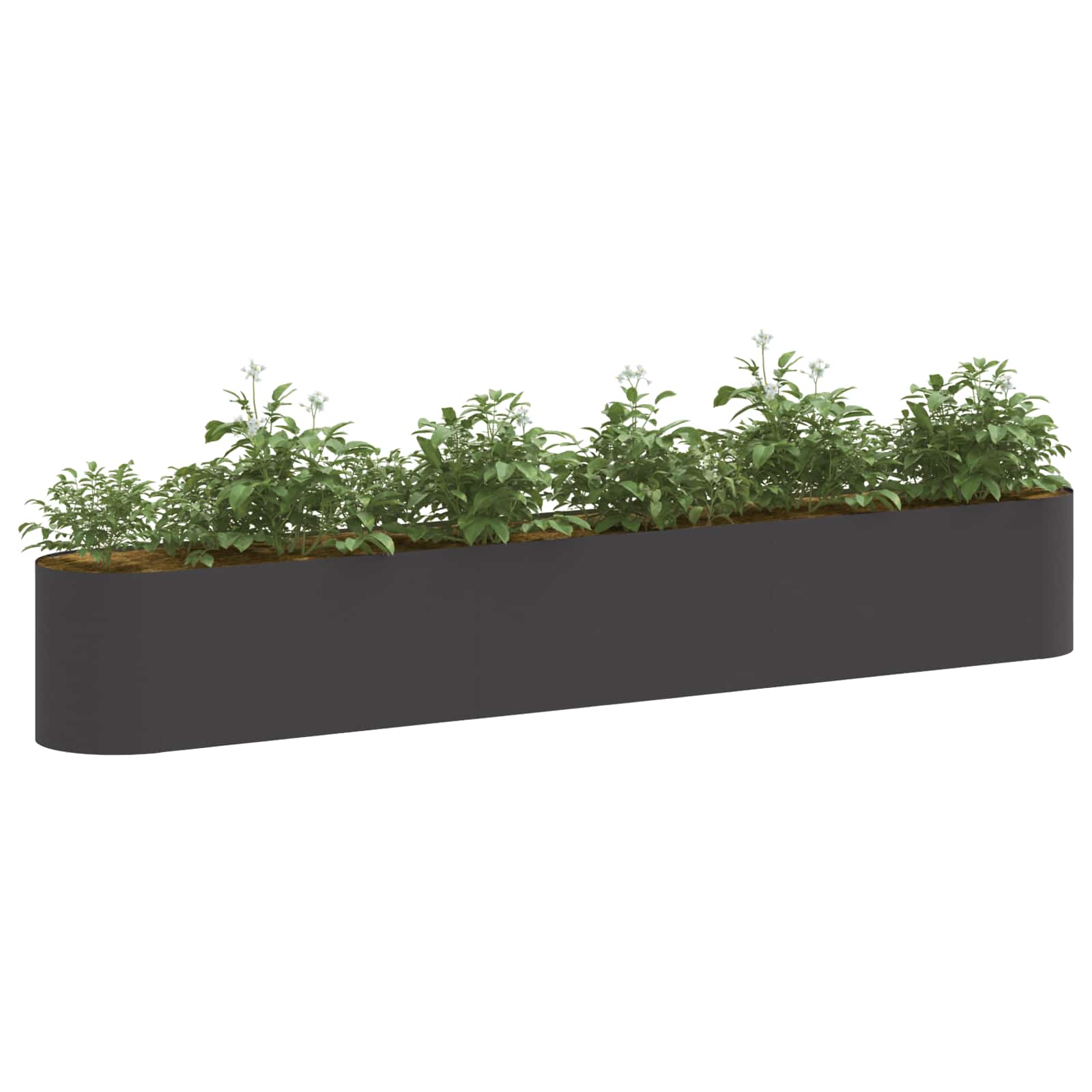 Verhoogd Tuinbed Zwart 280 x 40 x 40 cm image 2