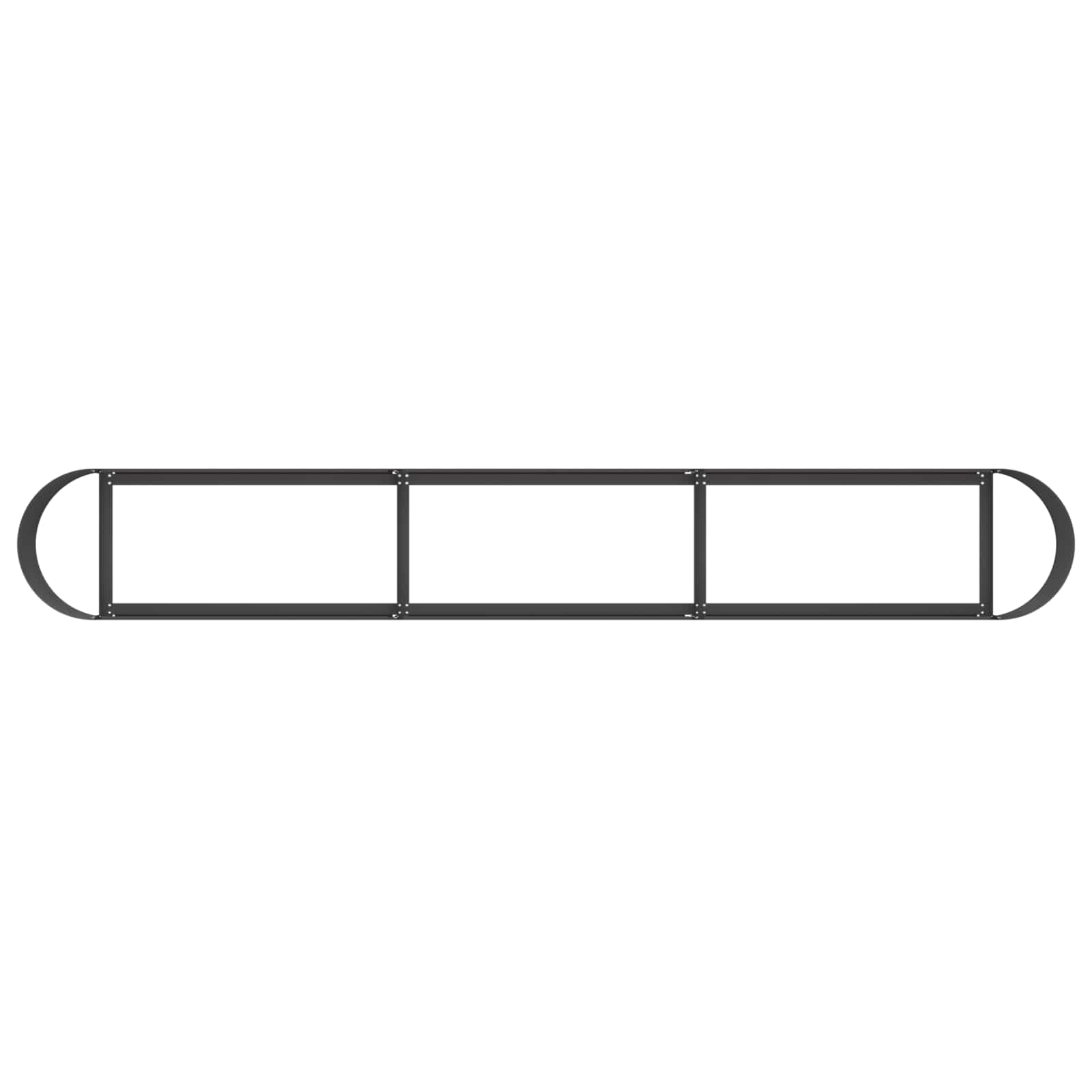 Verhoogd Tuinbed Zwart 280 x 40 x 40 cm image 4