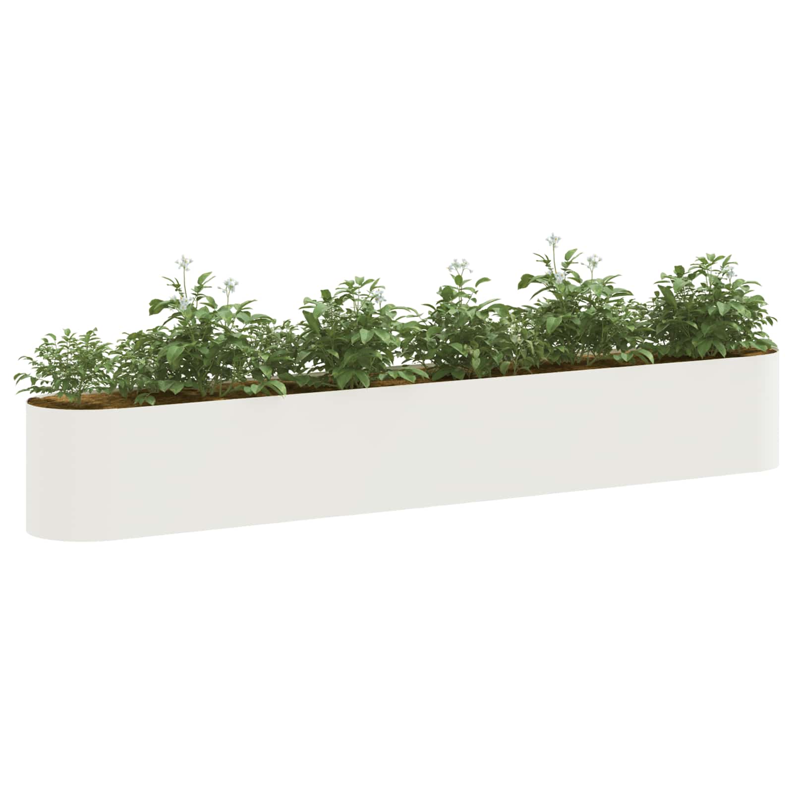 Verhoogd Tuinbed Wit 280 x 40 x 40 cm image 2