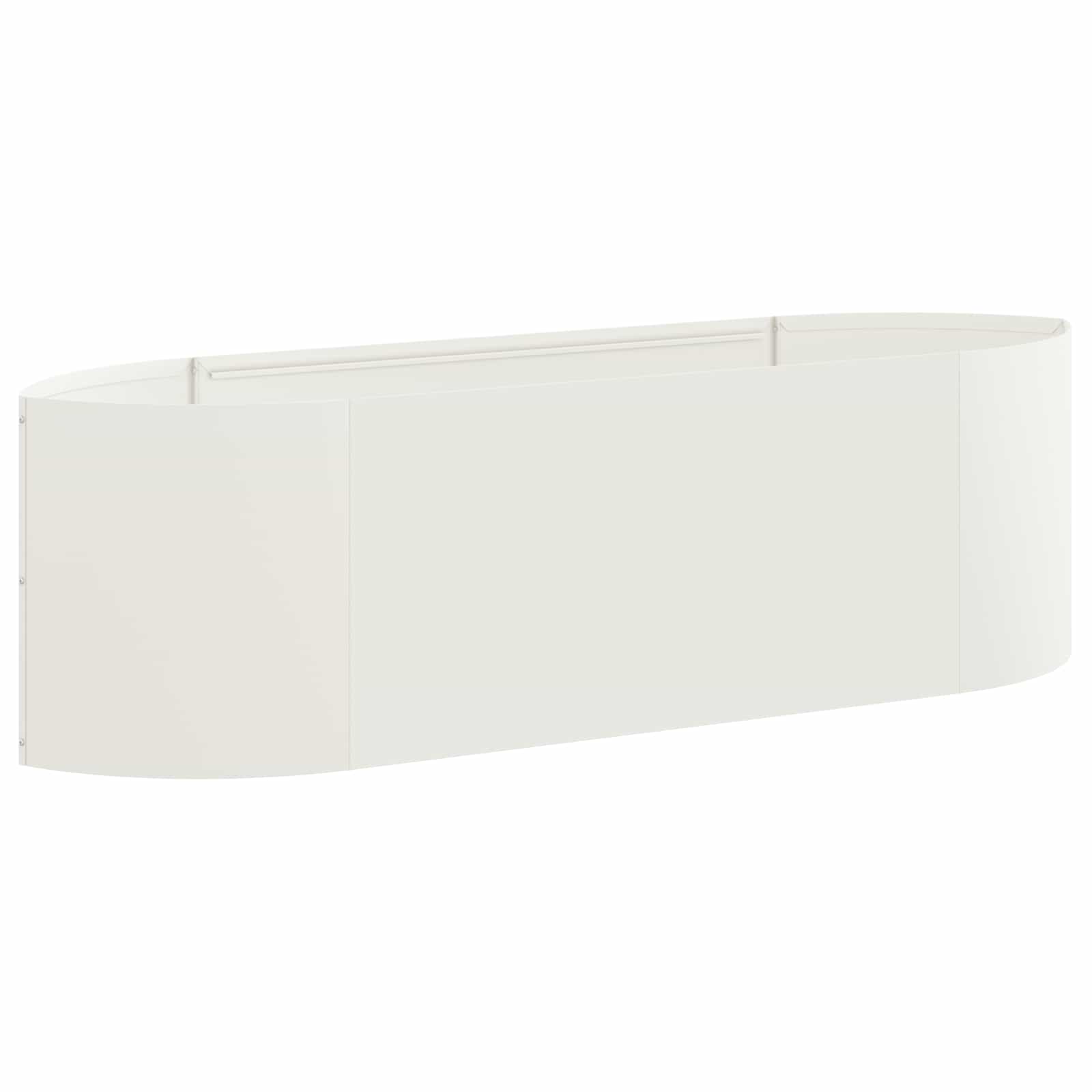 Verhoogd Tuinbed Wit 140 x 40 x 40 cm Staal image 1