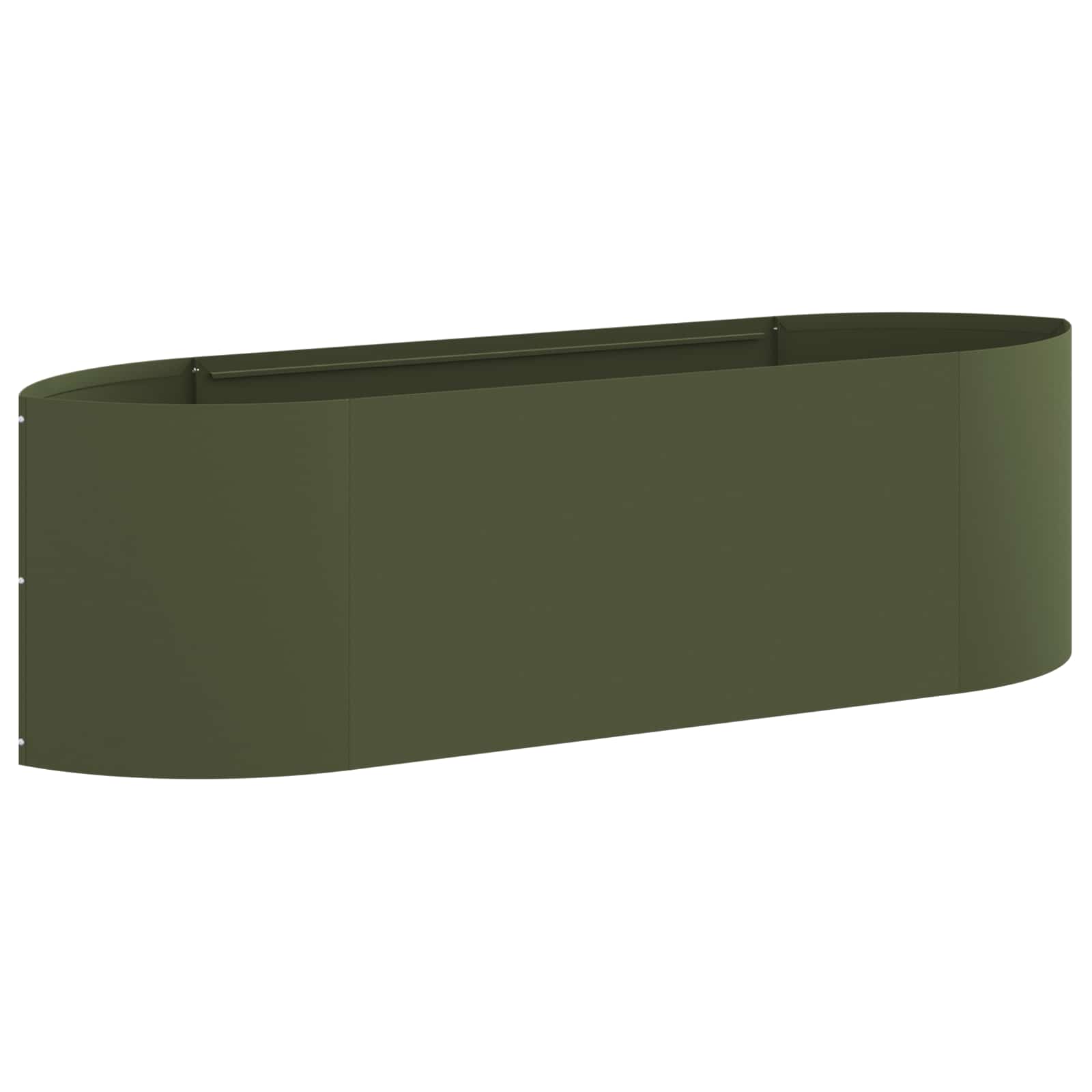 Verhoogd Tuinbed Olijfgroen 140 x 40 x 40 cm Staal image 1