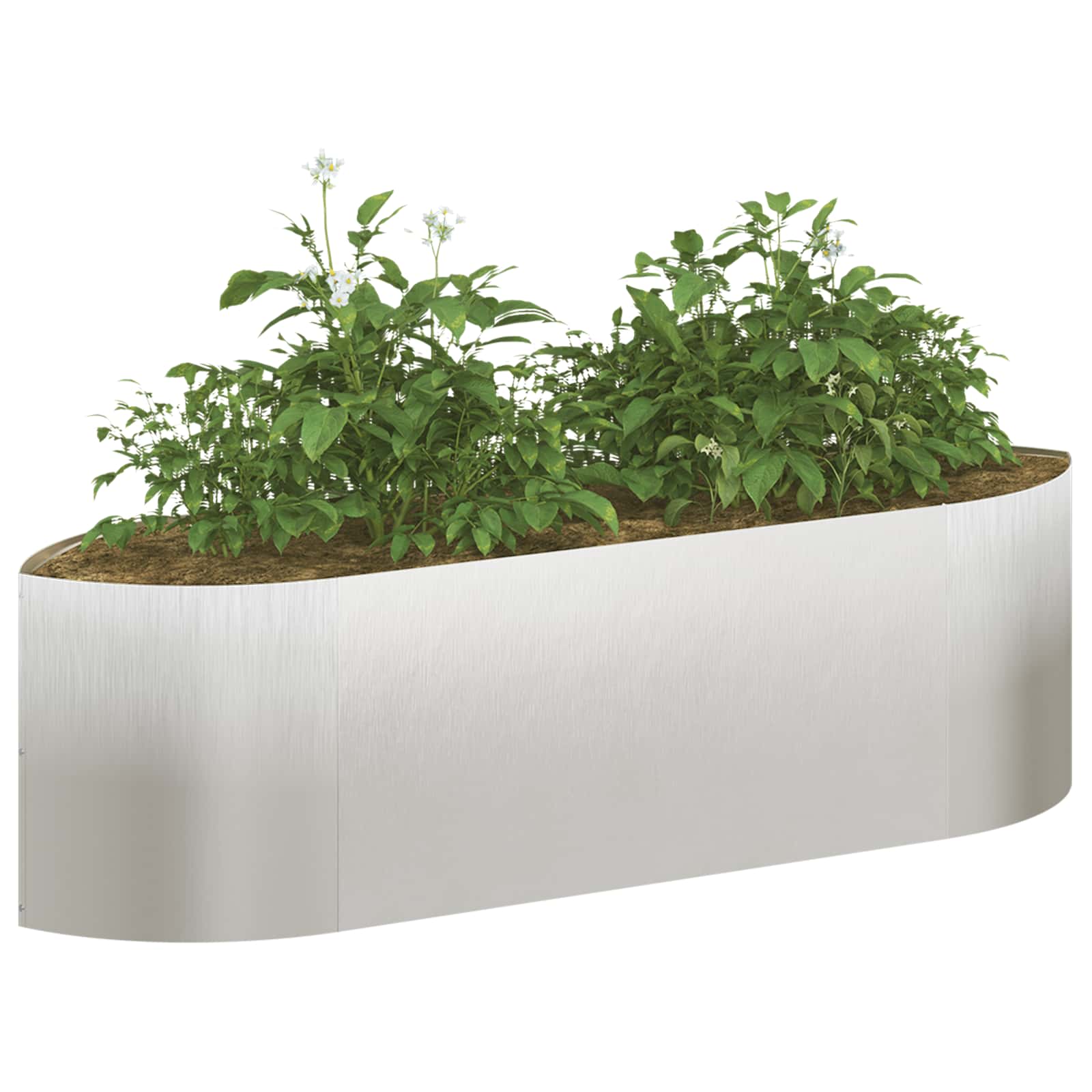 Verhoogd Tuinbed Roestvrij staal 140 x 40 x 40 cm Staal image 2
