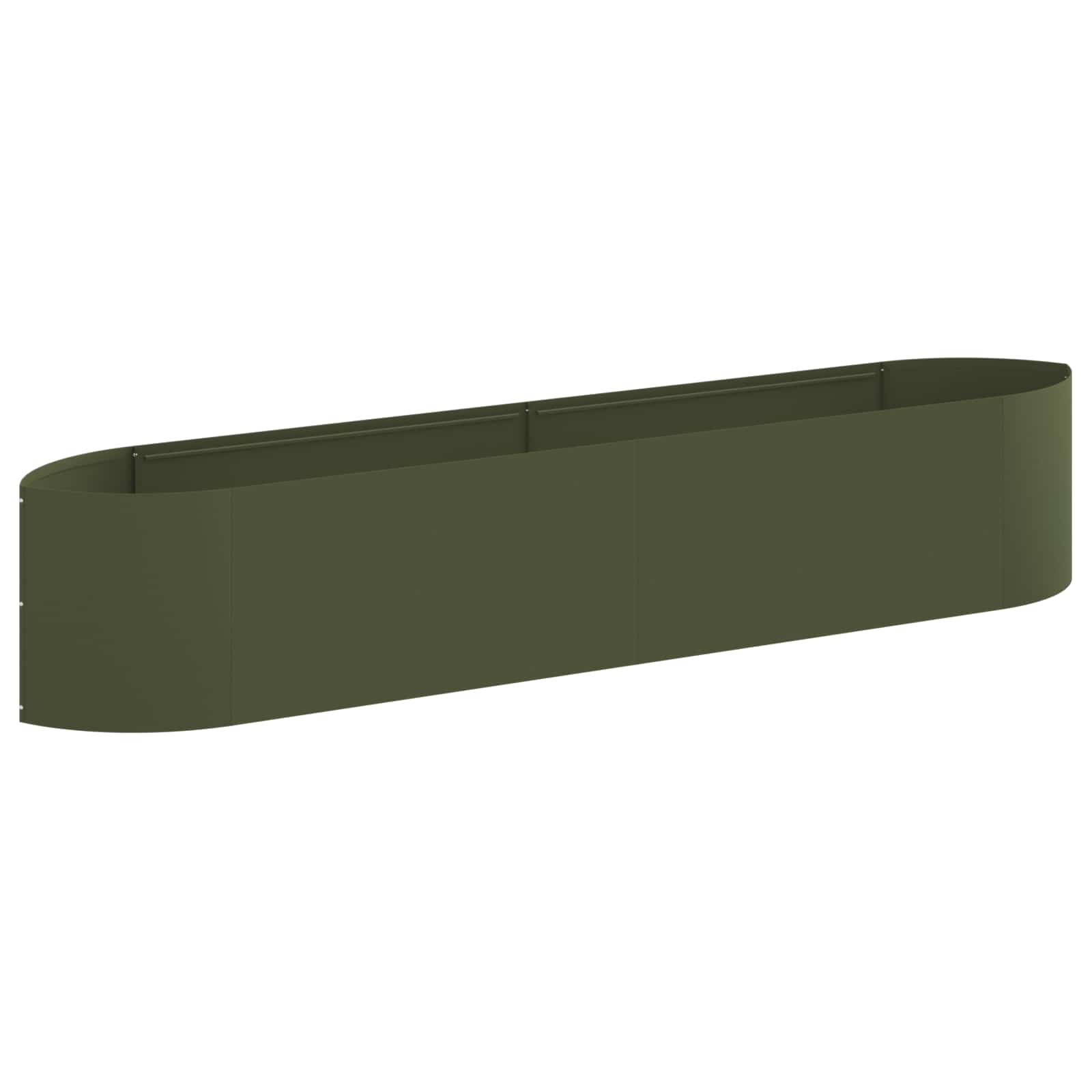 Verhoogd Tuinbed Olijfgroen 220 x 40 x 40 cm Staal image 1