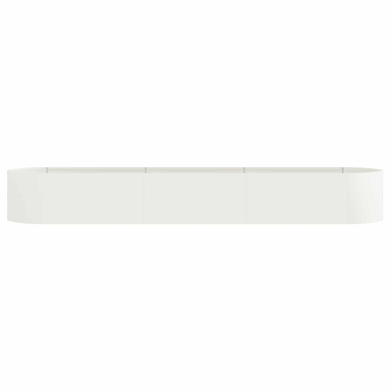 Verhoogd Tuinbed Wit 300 x 40 x 40 cm Staal image 3