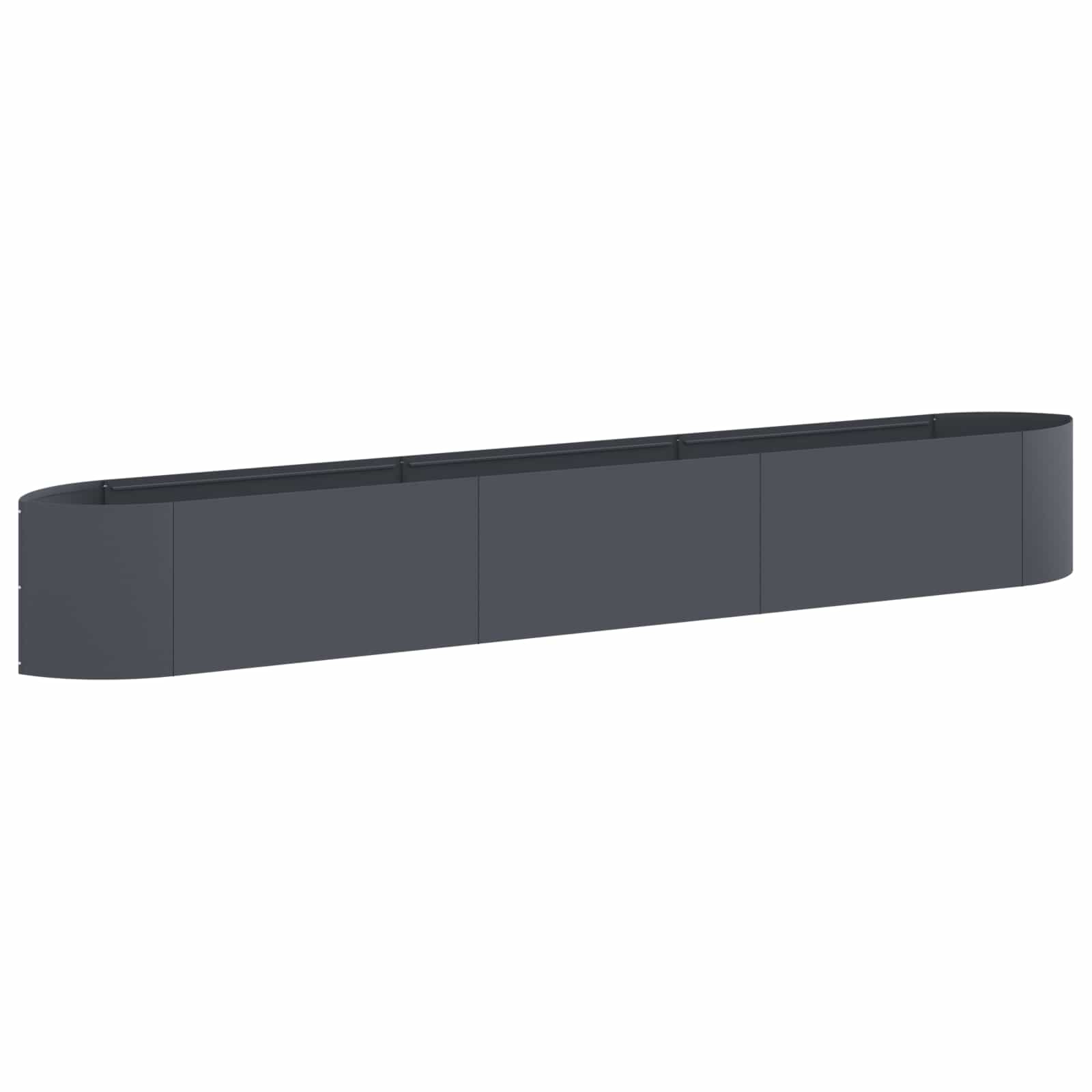 Verhoogd Tuinbed Antracietkleurig 300 x 40 x 40 cm Staal image 1