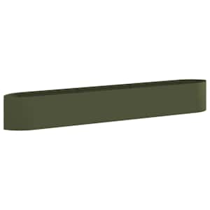 vidaXL T&otilde;stetud Aiapeenar Oliiviroheline 300 x 40 x 40 cm Teras