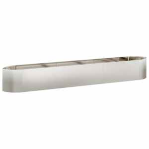 vidaXL T&otilde;stetud Aiapeenar Roostevaba teras 300 x 40 x 40 cm Teras